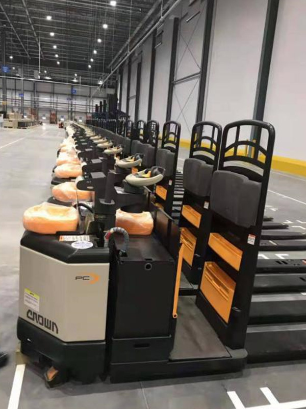 65臺(tái)科朗叉車交付沃爾瑪華南生鮮配送中心